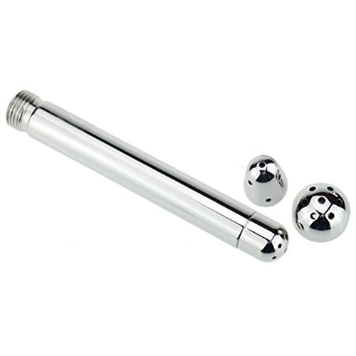 ROSENICE Enema Boquilla de ducha Vaginal Anal Cleaner Colonic Douche System Cleaner con 3 cabeza de ducha (Plata)
