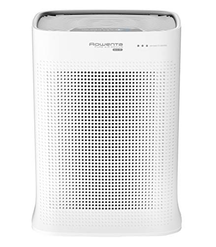 Rowenta Pure Air PU3040 - Purificador, filtración alérgenos y partículas finas, 120 m², modo automático día y noche, temporizador, apagado automático, encendido programable, indicador cambio filtro