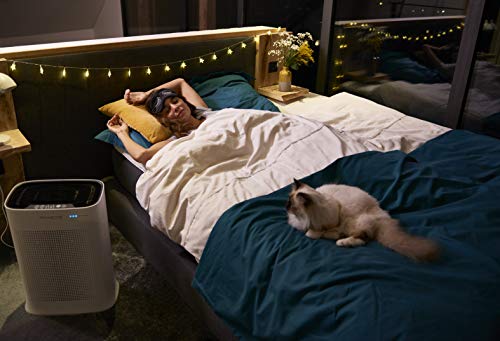 Rowenta Pure Air PU3040 - Purificador, filtración alérgenos y partículas finas, 120 m², modo automático día y noche, temporizador, apagado automático, encendido programable, indicador cambio filtro