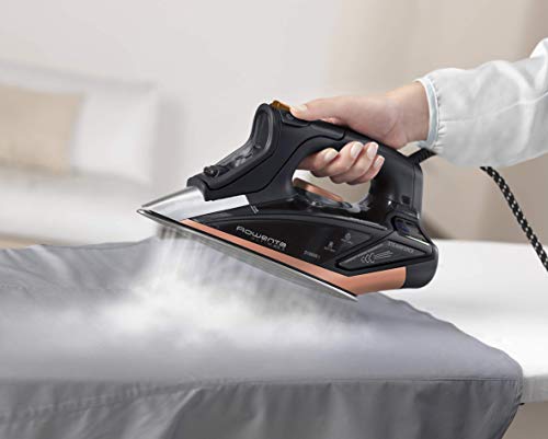 Rowenta Ultimate DW9249 Plancha de vapor 3100 W con 270 g/min de golpe de vapor y 65 g/min de vapor continuo, display selector de la temperatura, suela antideslizante, tanque de 350 ml, antigoteo