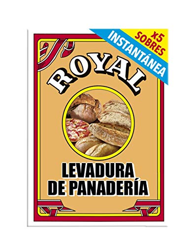 Royal Levadura de Panadería Instantánea en Formato Polvo - 5 Sobres, 27,5 g