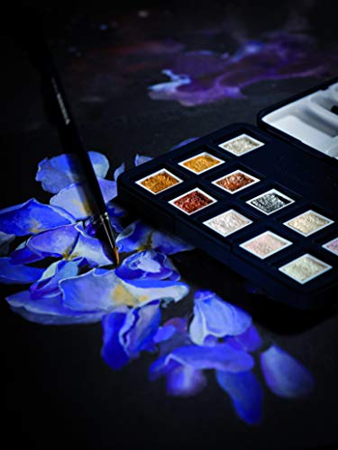 Royal Talens Caja De Acuarela De Bolsillo Van Gogh-Colores Metálicos & Interferentes