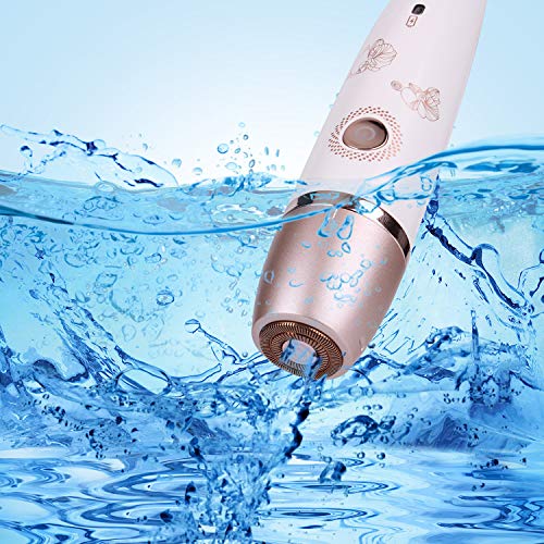 RSCW-2018 Afeitadora eléctrica facial para mujer, Depiladora femenina perfecto sin dolor, Máquina de afeitar portátil, Impermeable