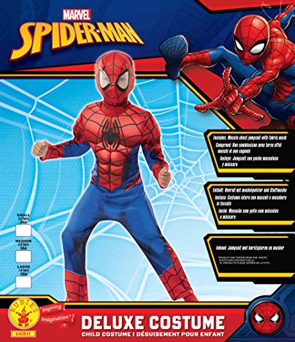Rubies Spiderman Marvel Spider-Man disfraz de lujo para niños, Color rosso, medium (640841M)