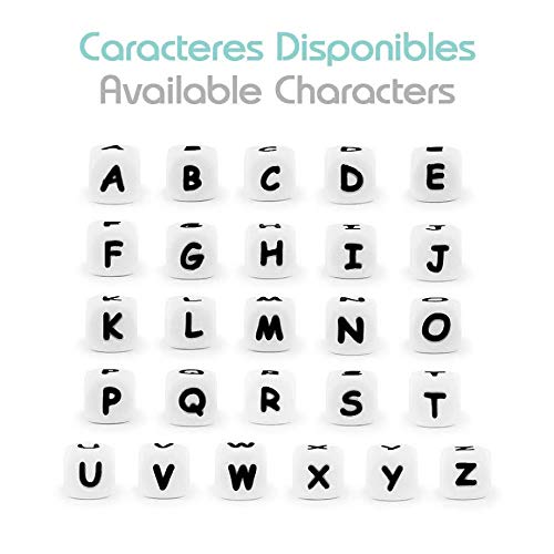 RUBY - Chupetero Personalizado para Bebé con Nombre Bola Silicona Antibacteria con Pinza Redonda de Silicona, Chupetero de Koala (rosa-hg)