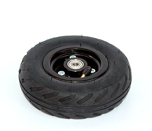 Rueda 6x2 de la rueda de la vespa de 6 pulgadas con neumático del aire o eje sólido del metal del neumático con 608 transportes Rueda 8m m del carro de la carretilla del (wheel)