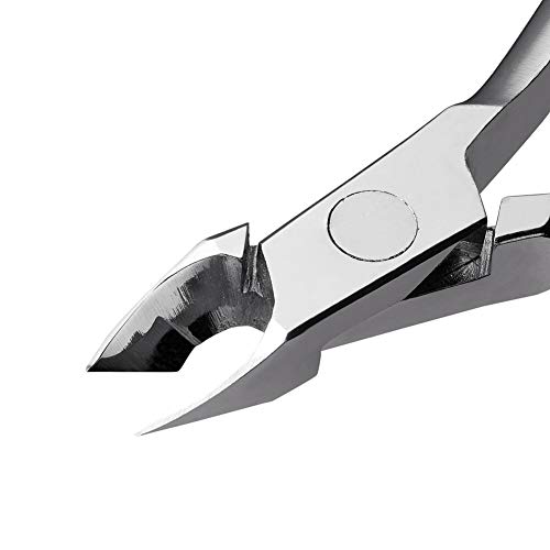 Rui Smiths Acero Carbono Pinza para Cuticulas Doble Resorte para Usuarios Domésticos, Punta de 6mm (Punta Completa)