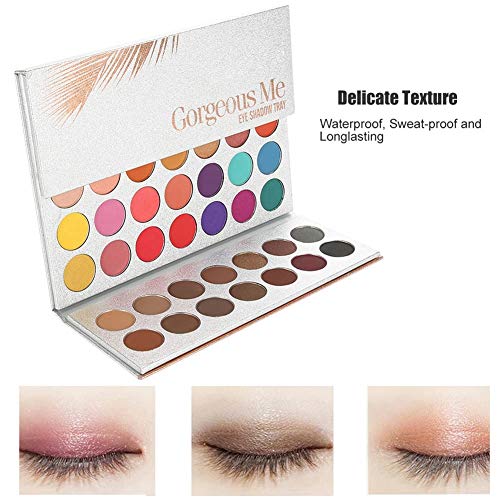 Ruiqas Paleta de Maquillaje de 63 Sombras de Sombra de Ojos, Paleta de Sombra de Ojos Mate a Prueba de Agua y Brillo, cumpleaños, día de Navidad, San Valentín