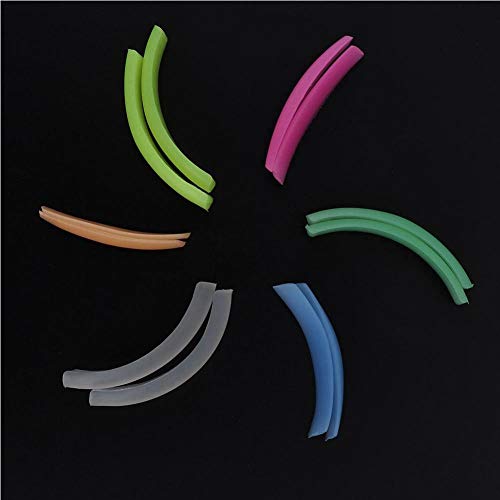 Rulos de pestañas de silicona de 6 pares, Almohadillas para pestañas, Parches de elevación de rizado de pestañas Durando el levantamiento de pestañas perfecto