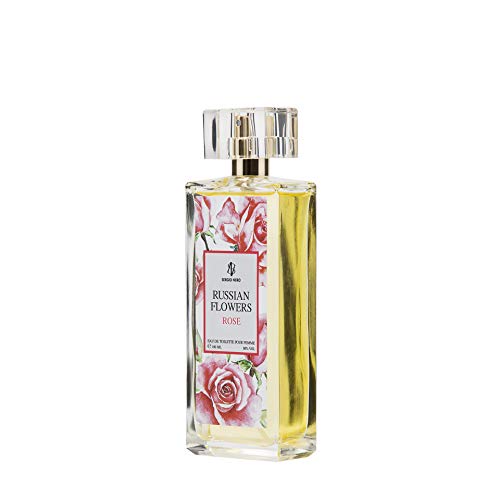 RUSSIAN FLOWERS Agua de tocador (Eau de toilette) para Mujeres, 100 ml – FRAGANCIA Nueva de flores para Ella (ROSE)