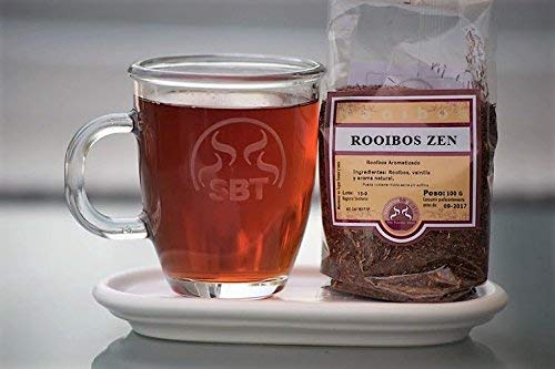 SABOREATE Y CAFE THE FLAVOUR SHOP Té Rooibos Zen En Hoja Hebra A Granel Infusion Natural Isotónica Adelgazante 100 gr