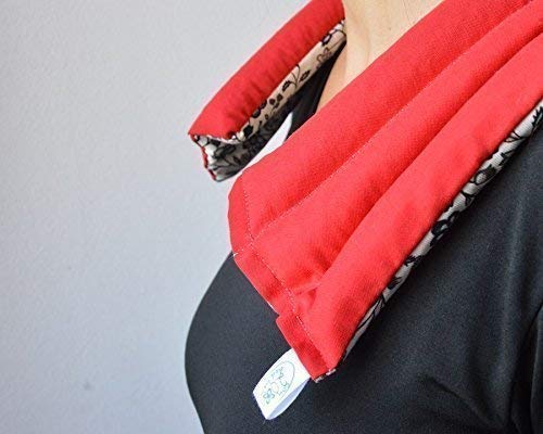 Saco térmico de semillas personalizado"con secciones y ajustable". Conocido como cojín térmico. Un producto 100% natural. Semillas de trigo y hierbas aromáticas. Regalo original y hecho a mano