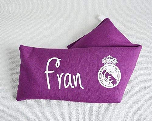 Saco térmico de semillas personalizado"tela lisa". También conocido como cojín térmico. Un producto 100% natural. Rellenos de semillas de trigo y hierbas aromáticas. Regalo original y hecho a mano