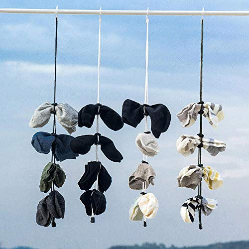 SADASD 5 pzs Sock Launder Helper Almacenamiento Perchas, Organizador de Armario, fácil emparejamiento Calcetines Clips cerraduras Mantiene Tus Calcetines organizados