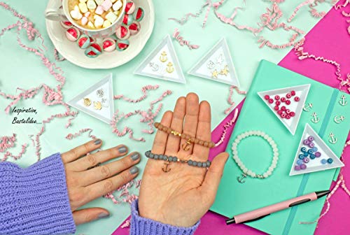 sadingo DQ metal colgante 'Ancla' – 2 Unidades – zamak, dorado o plateado – Color a elegir)