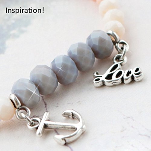 sadingo DQ metal colgante 'Ancla' – 2 Unidades – zamak, dorado o plateado – Color a elegir)