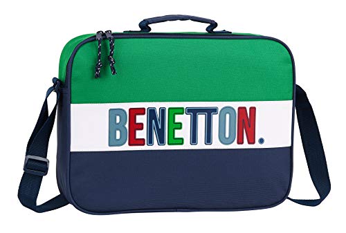 safta 612006385 Bolso Maletín Cartera extraescolares Benetton, Multicolor