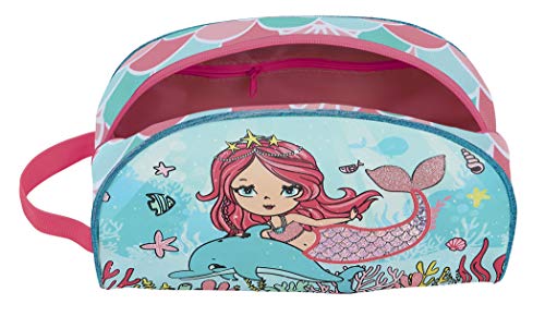 safta 812023824 Neceser, Bolsa de Aseo Adaptable a Carro Glowlab, Azul