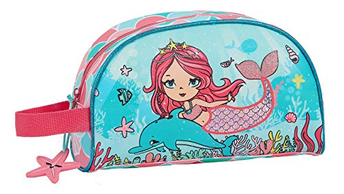 safta 812023824 Neceser, Bolsa de Aseo Adaptable a Carro Glowlab, Azul