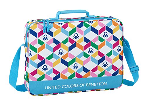 Safta Maletín Benetton "Geometric" Oficial Para Ordenador 380x60x280mm