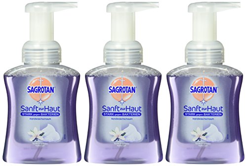 Sagrotan Velvet espuma cremosa vainilla y Orchid, 3-pack (3 x 250 ml)