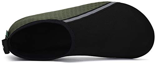 SAGUARO Zapatos de Agua Hombre Mujer Zapatos de Piel descalza para Surf Swim Beach Playa Yoga,02-Profundo Verde,40/41