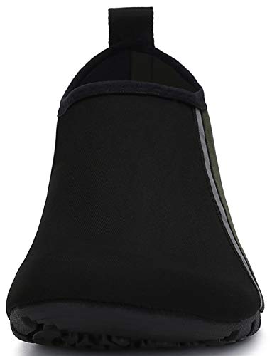 SAGUARO Zapatos de Agua Hombre Mujer Zapatos de Piel descalza para Surf Swim Beach Playa Yoga,02-Profundo Verde,40/41