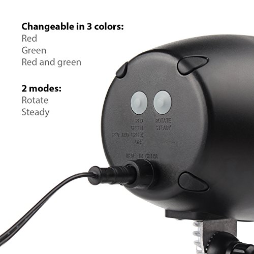 Salcar Proyector Luces de la Navidad, Efecto de luces LED Proyector, para interiores y exteriores IP65