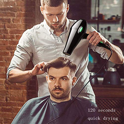 Salon Hair Dryer,Professional Negative Ion Blow Dryers 3000W,2 Speed 3 Heat Settings,with Collecting Nozzle+Diffuser + Comb,Constant Temperature Hair Care,for Home and Salon