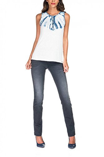 Salsa Pantalón Desgastado con Efecto Vientre Plano - Secret Push In