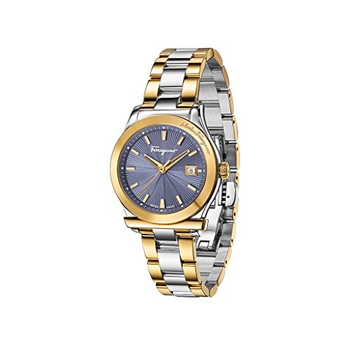 Salvatore Ferragamo Reloj Análogo clásico para Mujer de Cuarzo con Correa en Acero Inoxidable FF3250015