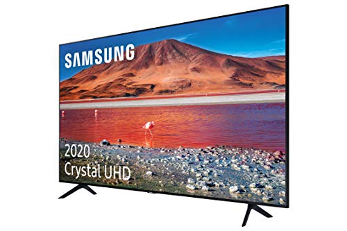 Samsung Crystal UHD 2020 50TU7005- Smart TV de 50" con Resolución 4K, HDR 10+, Crystal Display, Procesador 4K, PurColor, Sonido Inteligente, Función One Remote Control y Compatible Asistentes de Voz