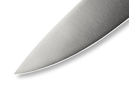 Samura Bamboo - Cuchillo japonés de cocina profesional para cocinero (200 mm, dureza 59 HRC)…