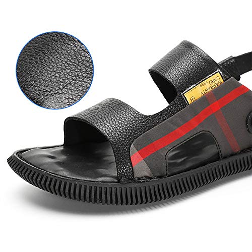 Sandalias de los hombres Caminar sandalias de hombres Zapatos de verano informal Viajes Deportes y al aire libre sandalias for la playa Trekking Senderismo plana planta ancha Comfort Acampar que se ar