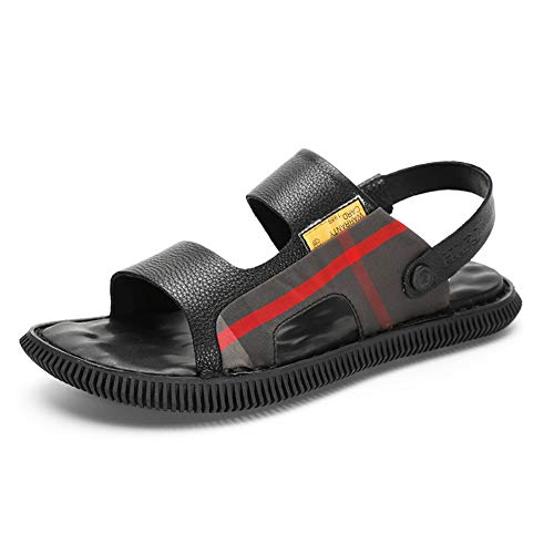 Sandalias de los hombres Caminar sandalias de hombres Zapatos de verano informal Viajes Deportes y al aire libre sandalias for la playa Trekking Senderismo plana planta ancha Comfort Acampar que se ar