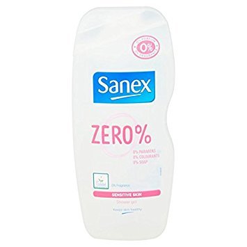 Sanex Zero% - Gel de ducha para piel sensible, 250 ml (2 unidades)