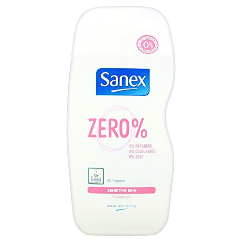 Sanex Zero% - Gel de ducha para piel sensible, 250 ml (2 unidades)