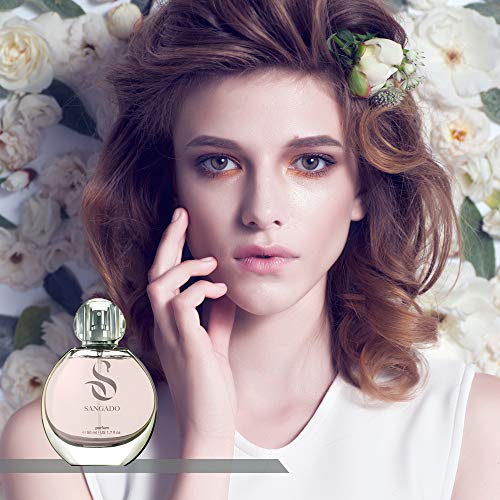 SANGADO Tuberosa Y Jazmín Perfume para Mujeres, Larga Duración de 8-10 horas, Olor Lujoso, Floral, Francesas Finas, Extra Concentrado (Parfum), Spray de 50 ml, Un Gran Regalo Para Mujeres
