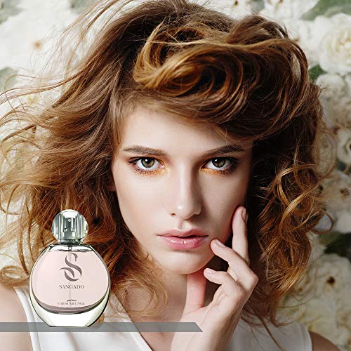 SANGADO Tuberosa Y Jazmín Perfume para Mujeres, Larga Duración de 8-10 horas, Olor Lujoso, Floral, Francesas Finas, Extra Concentrado (Parfum), Spray de 50 ml, Un Gran Regalo Para Mujeres