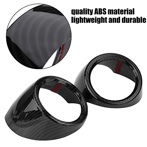 SANON Car Styling fibra de carbono central fila delantera lado aire acondicionado salida botón marco para Alf-a Romeo Giul-a 2016 2017 2018