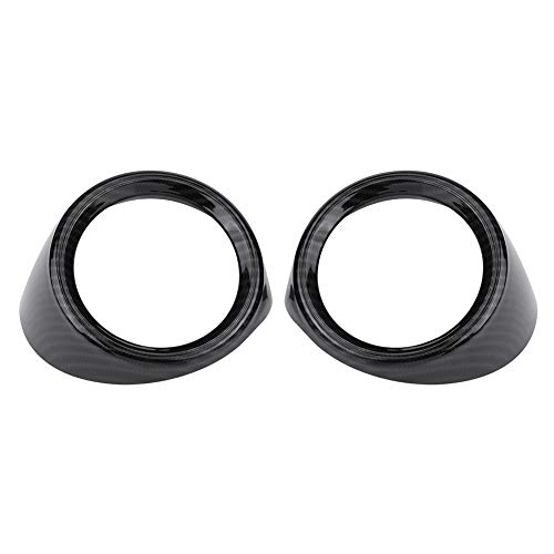 SANON Car Styling fibra de carbono central fila delantera lado aire acondicionado salida botón marco para Alf-a Romeo Giul-a 2016 2017 2018