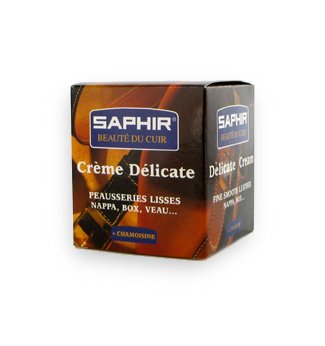 SAPHIR BEAUTÉ DU CUIR Crema Delicada 50ml Polaco Piel Cuidado del Calzado para Restaurar y Shine
