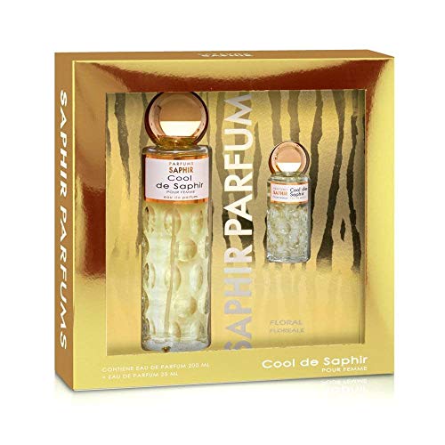 Saphir Femme Cool EST.200+V25, Negro, 200 ml +25 ml Sets. 225 ml
