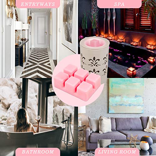 SCENTORINI Cubos de Cera para fragancias, 100% Cera de SOYA derretida para lámpara de Fragancia, Pomelo, Flor de Cerezo, Jacinto Forestal y Plumeria, 70.9 g x 4 Piezas