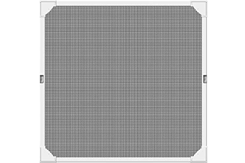 Schellenberg 50746 Mosquitera para ventana magnetica, montaje rápido sin taladrar, blanca, con perfiles de plástico muy flexibles, 100 x 120 cm