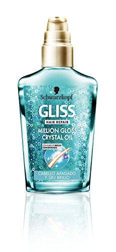 Schwarzkopf Gliss - Million Gloss Crystal Oil - Brillo para cabellos apagados - 75 ml - [paquete de 3]