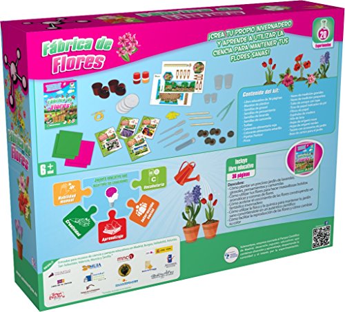 Science4you-Science4you-Fábrica Fábrica de Flores - Juguete Educativo Y Científico para Ninõs +8 Años, Multicolor, 6 A&NtildeOs (480787)
