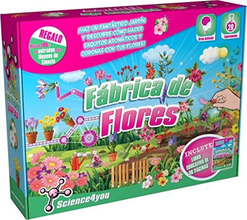 Science4you-Science4you-Fábrica Fábrica de Flores - Juguete Educativo Y Científico para Ninõs +8 Años, Multicolor, 6 A&NtildeOs (480787)