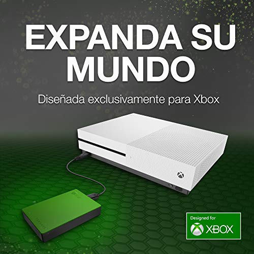 Seagate Game Drive para Xbox, 2 TB, Disco duro externo, HDD portátil, diseñado para Xbox One (STEA2000403)