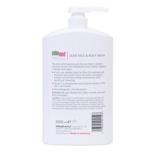 Sebamed oliva Face and Body Wash Bomba Pot 1000ml